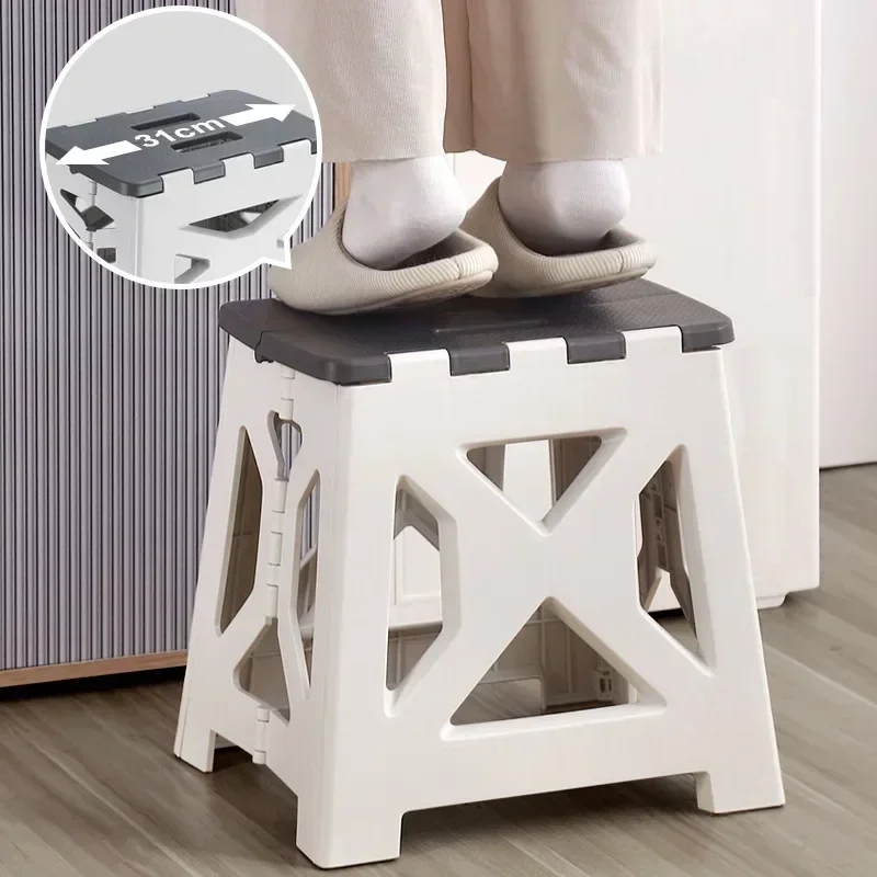 Kids Outdoor Table And Chairs - Portable Plastic Folding Stool Outdoor Camping