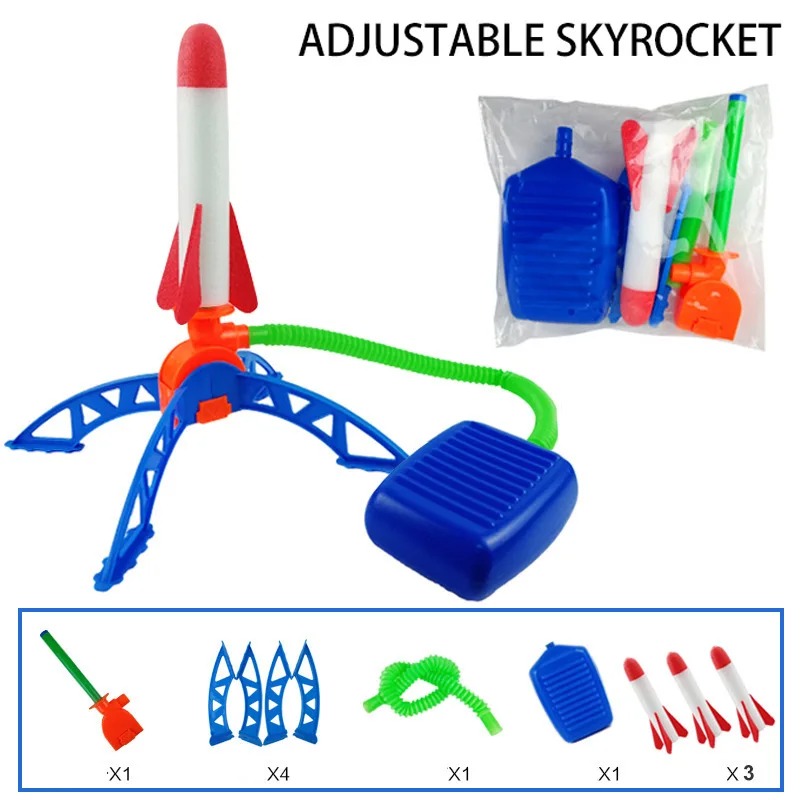 Kids Outdoor Jumpsuit - Air Rocket Foot Pump Launcher Outdoor