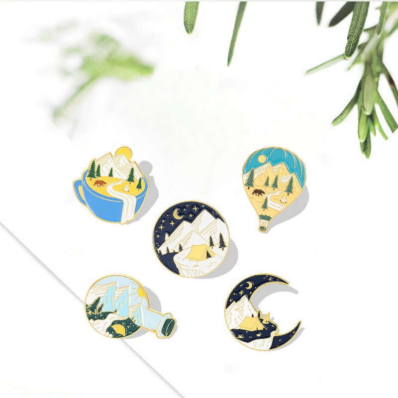 Kids Outdoor Adventure - Camping Adventure Enamel Pins Custom Outdoors