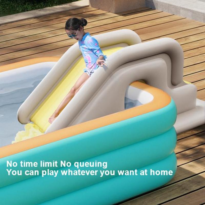 Kids Outdoor Water Play - Inflatable Water Slide Kids Swimming Water