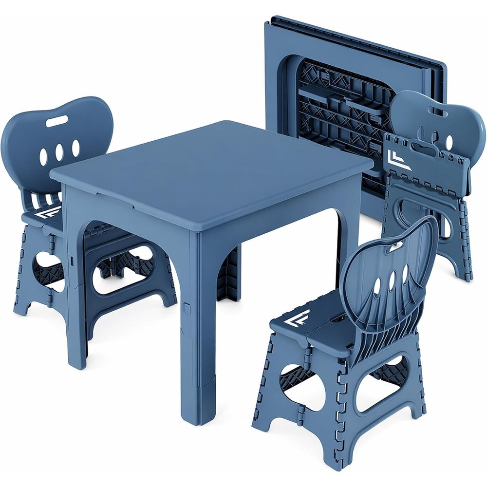 Kids Outdoor Table And Chairs - oldable Table and Chair Set, Height