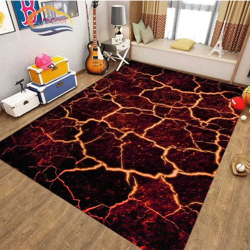 3D Volcano Lava Magma Area Rug - Kids Outdoor Play Area recension och pris