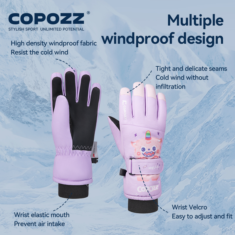 COPOZZ Cartoon Children Winter - Kids Outdoor Gloves recension och pris