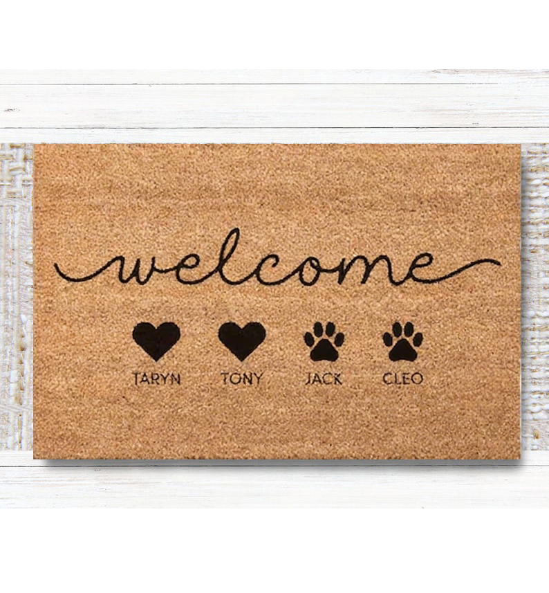 Custom Family Doormat Custom P - Kids Outdoor Ideas recension och pris