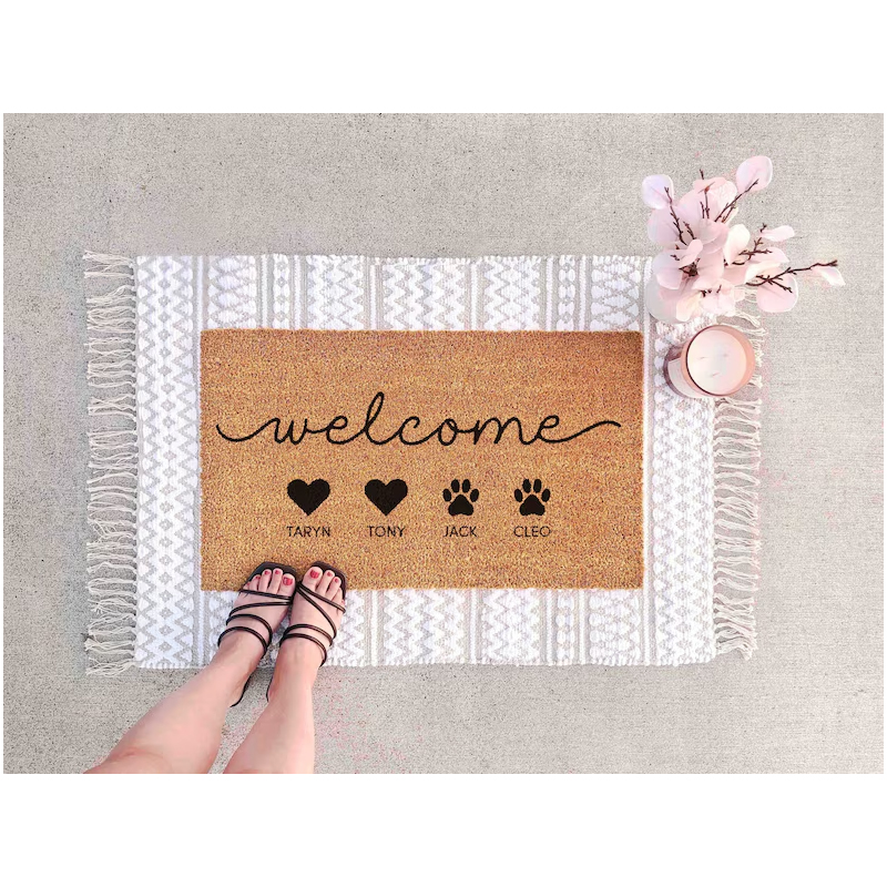 Custom Family Doormat Custom P - Kids Outdoor Ideas recension och pris