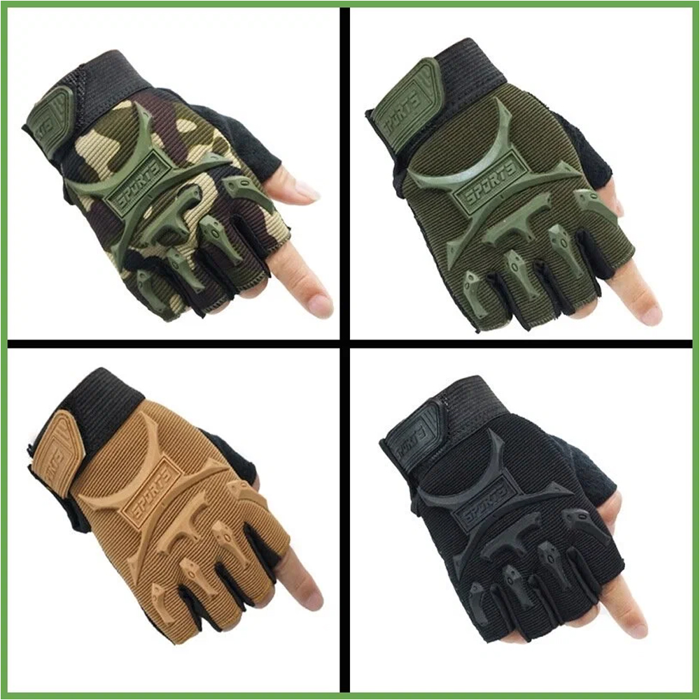 1Pair Kids Sport Gloves,Half F - Kids Outdoor Gloves recension och pris