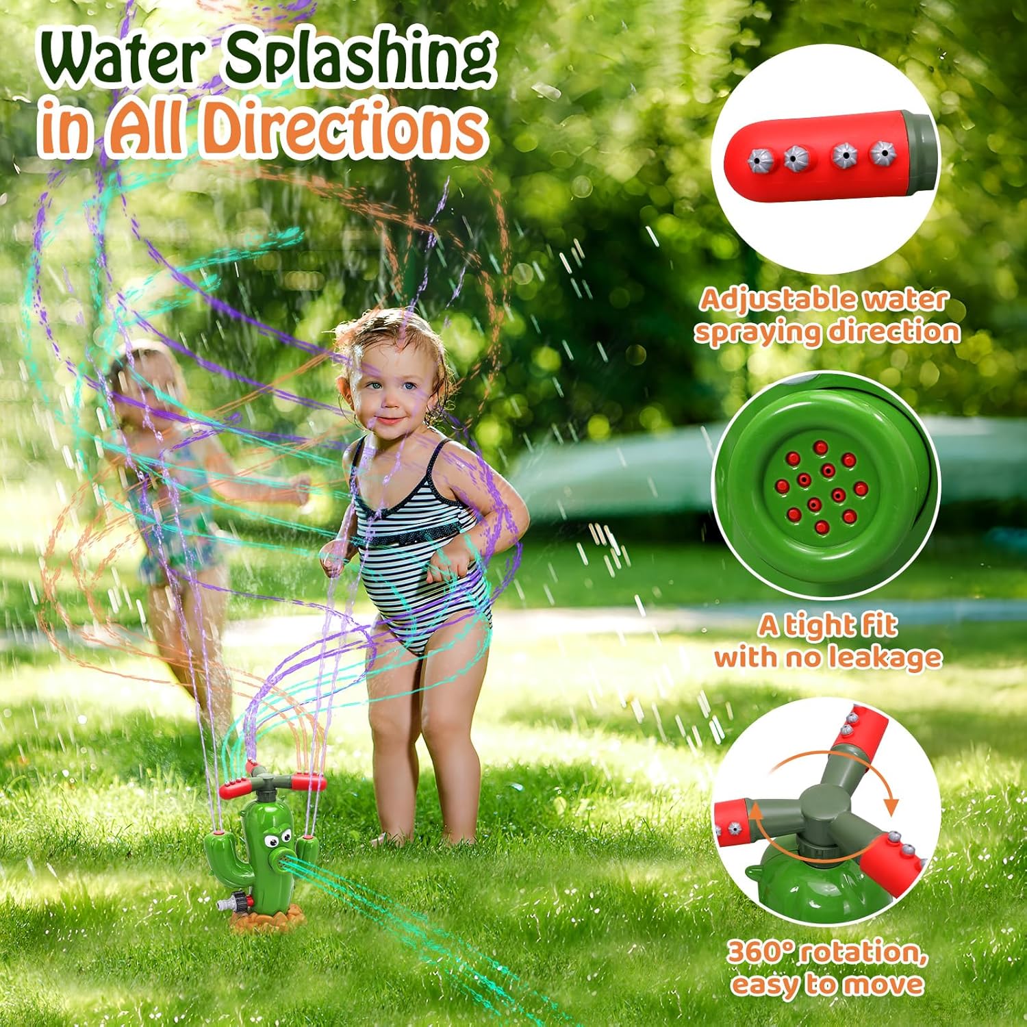 Water Spray Toy Cactus Sprinkl - Kids Outdoor Play Area recension och pris