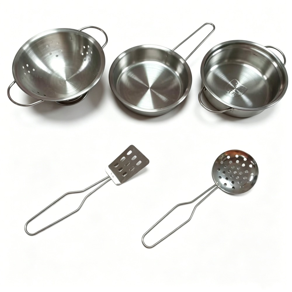 5Pcs Kids Stainless Steel Cook - Kids Outdoor Kitchen Set recension och pris