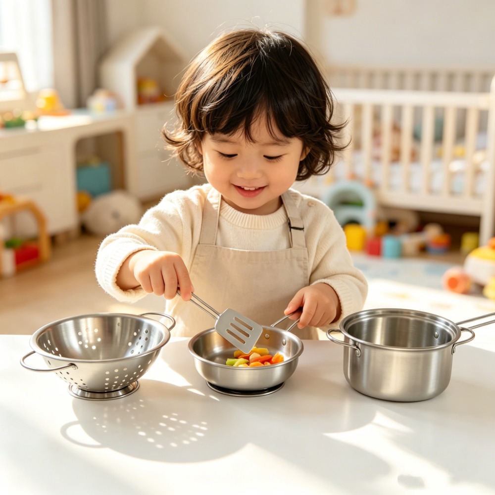 5Pcs Kids Stainless Steel Cook - Kids Outdoor Kitchen Set recension och pris