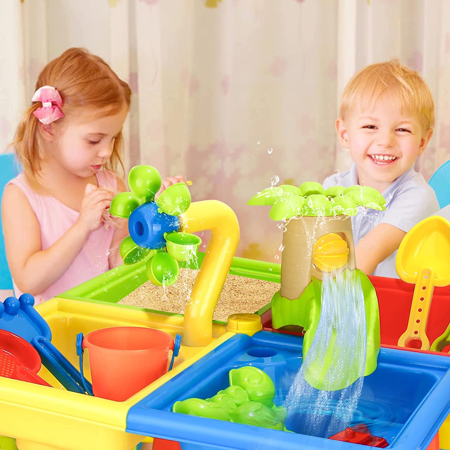 Beach Table Sand Play Toys Chi - Kids Outdoor Water Play recension och pris