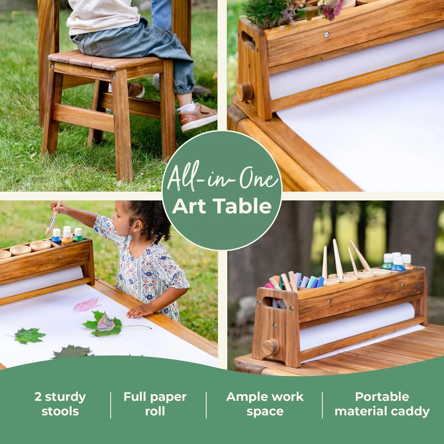 Acadia Outdoor Art Table and S - Kids Outdoor Table And Chairs recension och pris