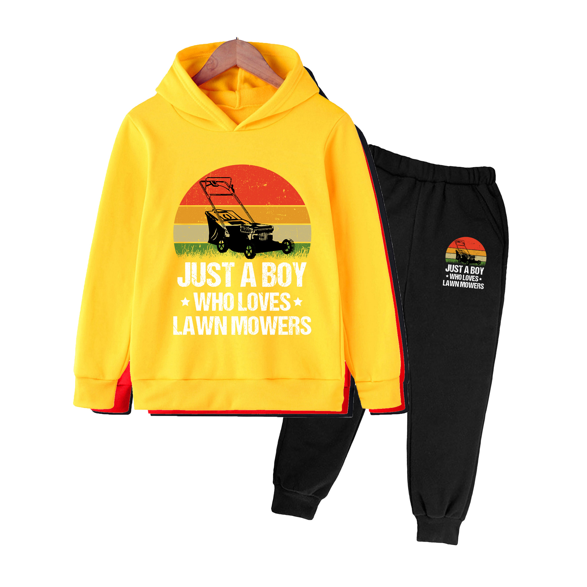 Kids Hoodie and Pants Set, Ret - Kids Outdoor Lawn Mower recension och pris
