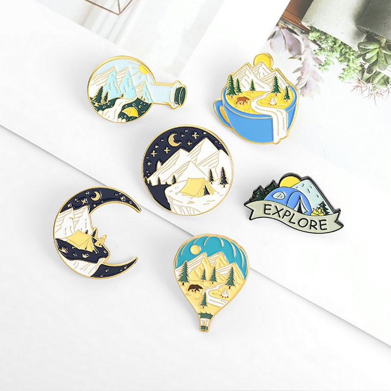 Camping Adventure Enamel Pins  - Kids Outdoor Adventure recension och pris