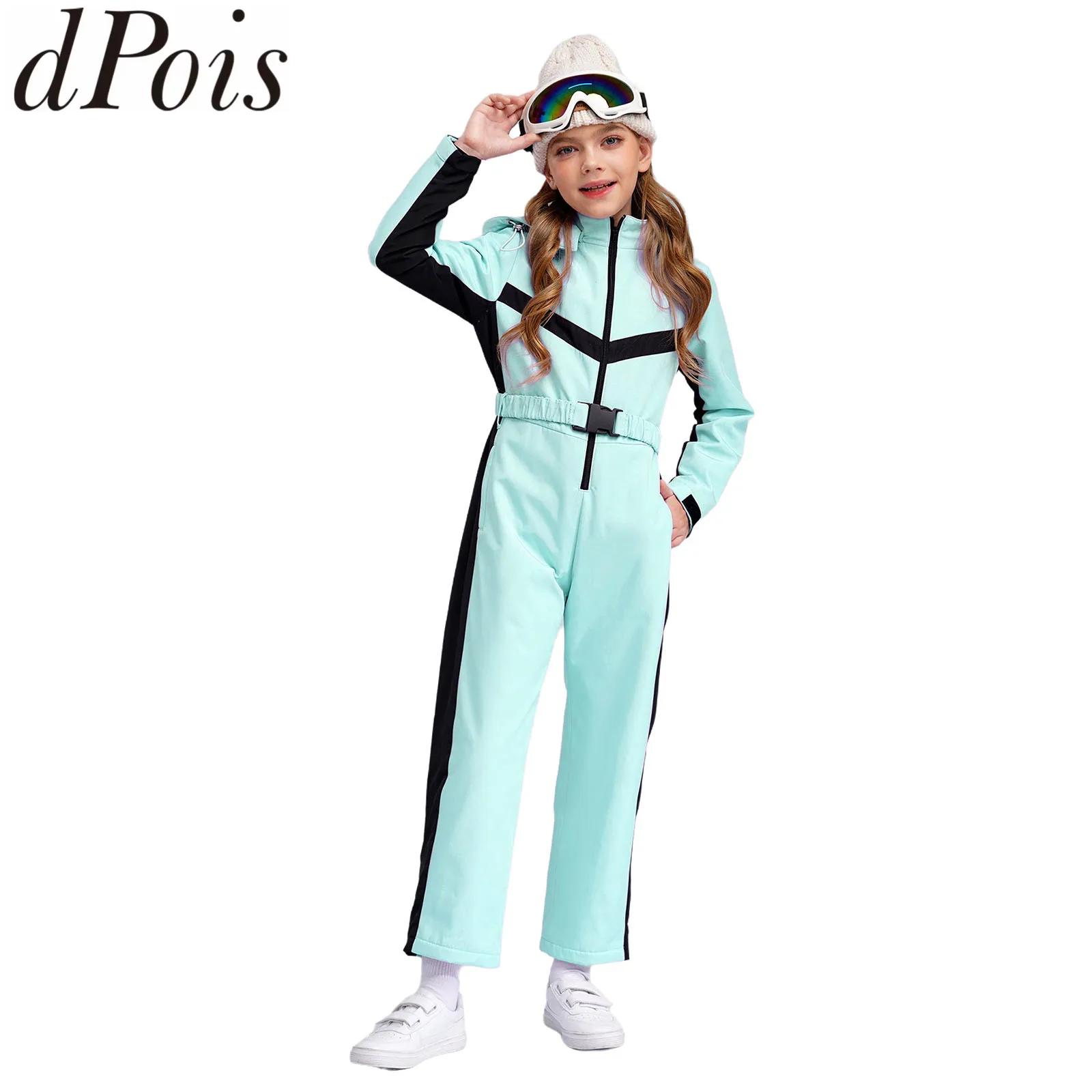 Kids Girls Ski Coveralls Water - Kids Outdoor Jumpsuit recension och pris