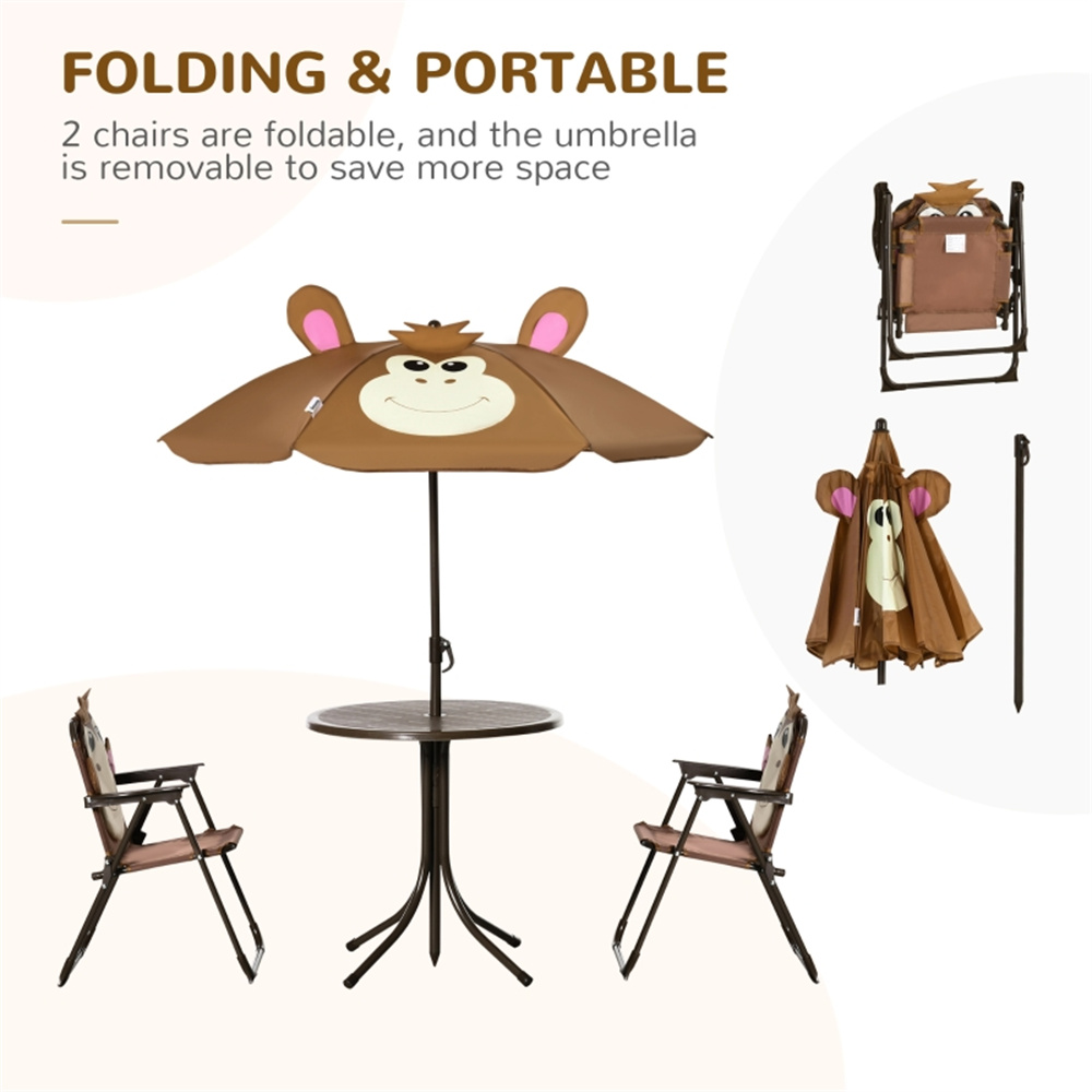 Cute Monkey Kids Patio Table C - Kids Outdoor Dining Set recension och pris