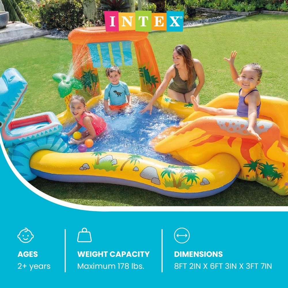 Inflatable Dinosaur Play Cente - Kids Outdoor Activity Centre recension och pris