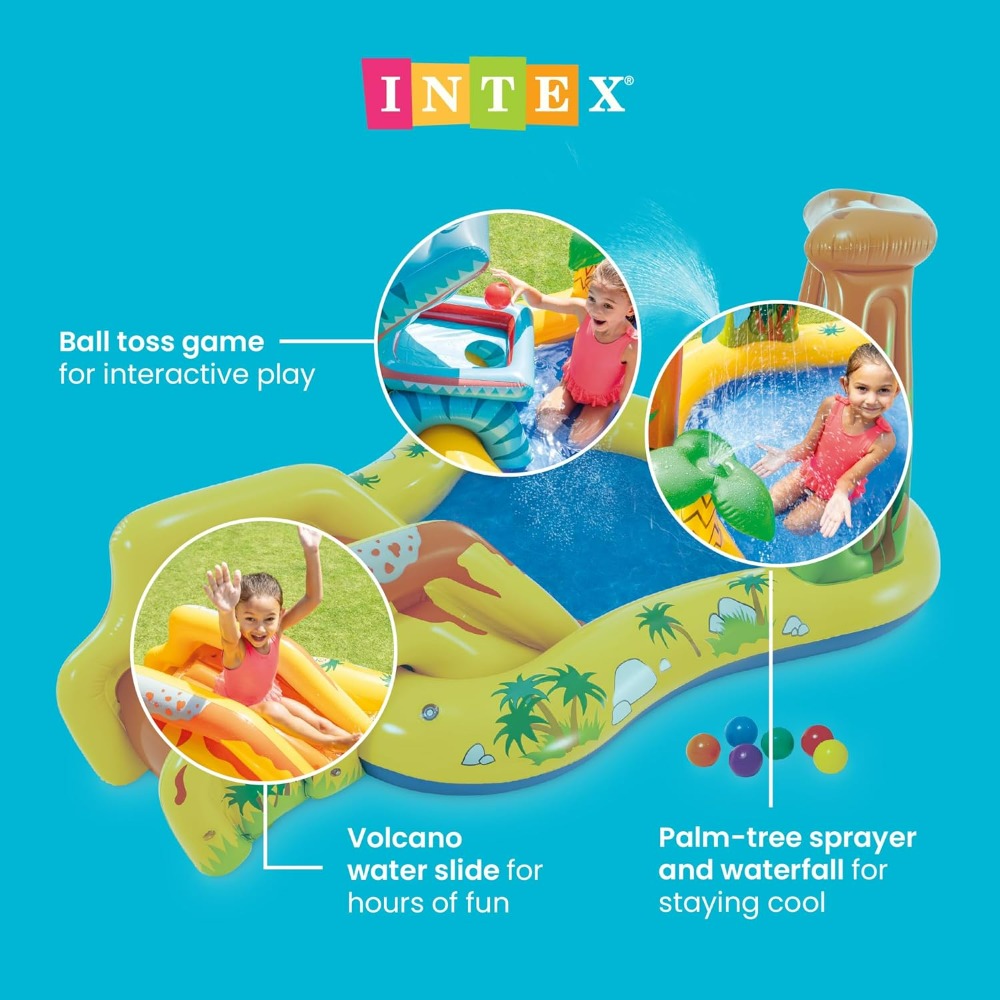 Inflatable Dinosaur Play Cente - Kids Outdoor Activity Centre recension och pris