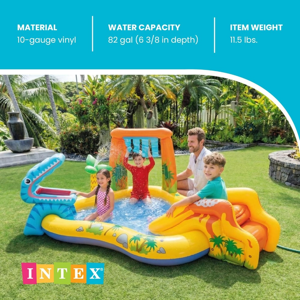 Inflatable Dinosaur Play Cente - Kids Outdoor Activity Centre recension och pris