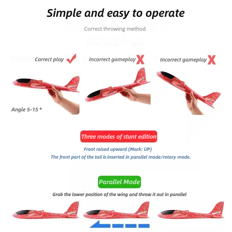 48cm Large Foam Airplane Child - Kids Outdoor Adventure recension och pris
