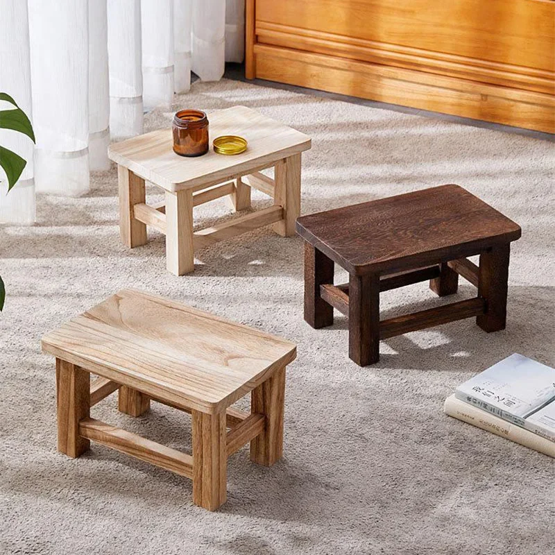 Solid Wood Stool Adult Shoe Ch - Kids Outdoor Table And Chairs recension och pris