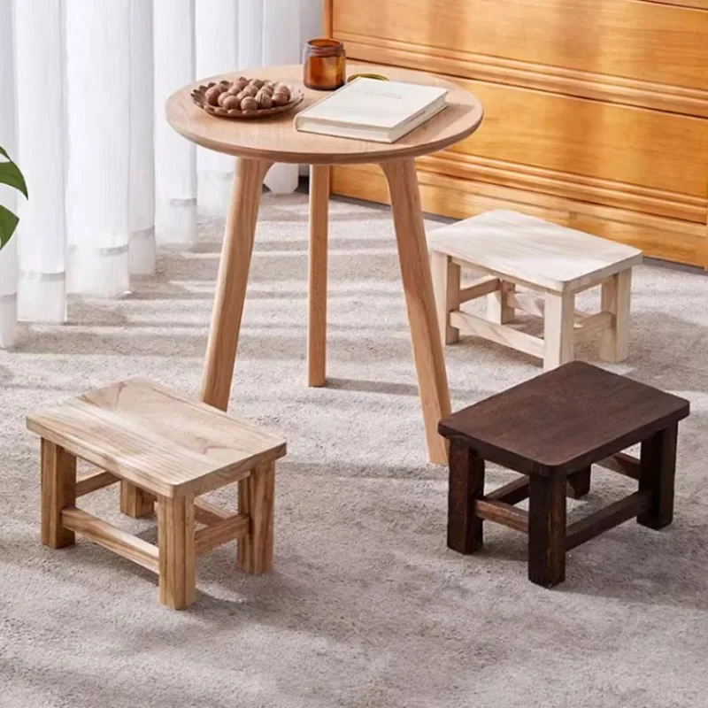 Solid Wood Stool Adult Shoe Ch - Kids Outdoor Table And Chairs recension och pris