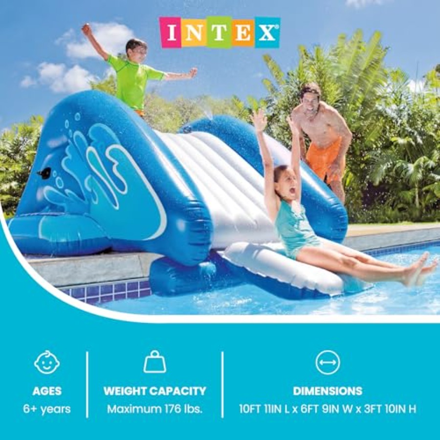 Inflatable Water Slide Pool Pl - Kids Outdoor Activity Centre recension och pris