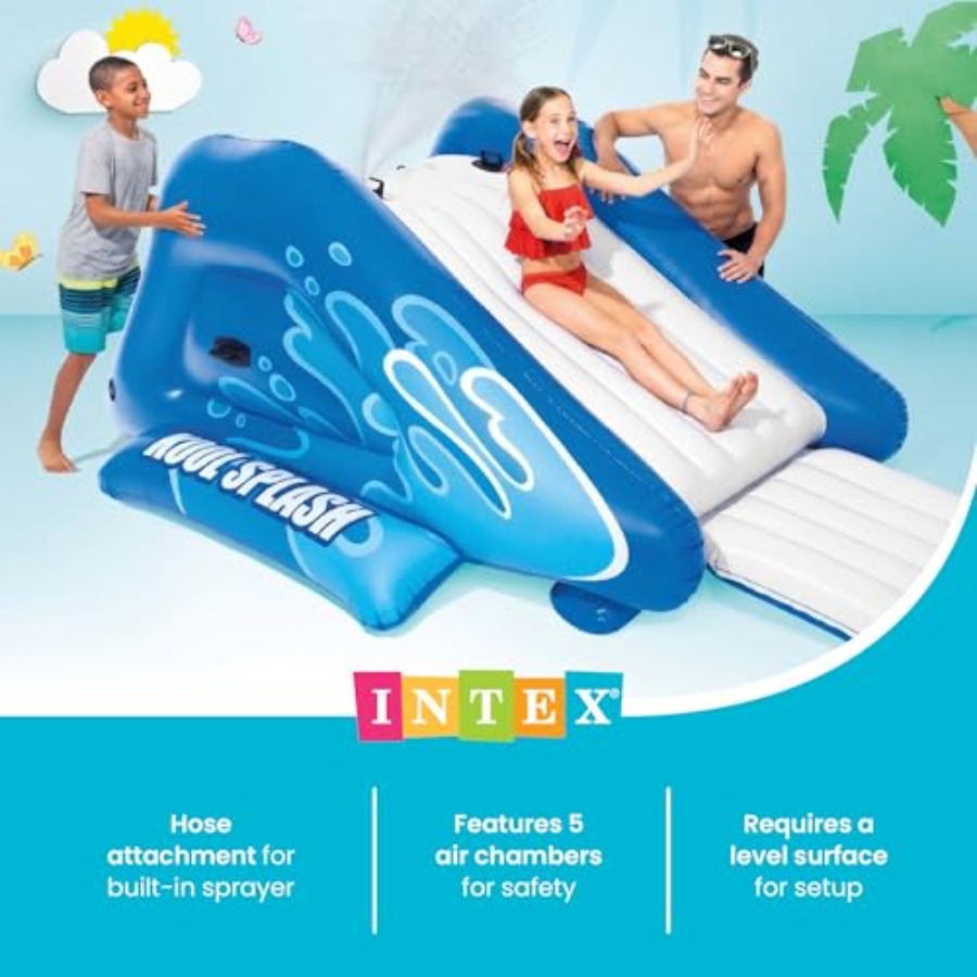 Inflatable Water Slide Pool Pl - Kids Outdoor Activity Centre recension och pris