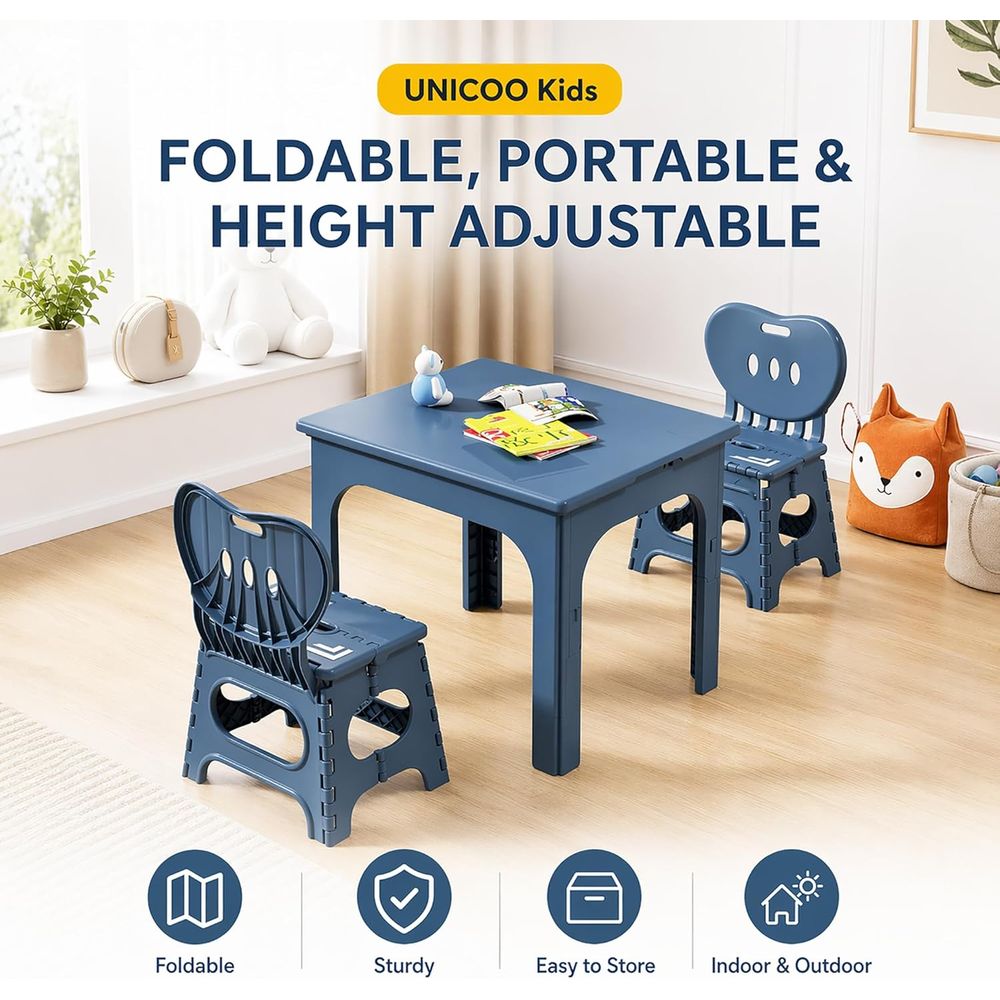 oldable Table and Chair Set, H - Kids Outdoor Table And Chairs recension och pris