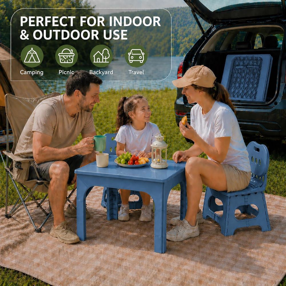 oldable Table and Chair Set, H - Kids Outdoor Table And Chairs recension och pris