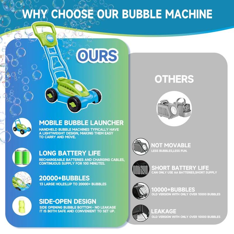 Cart Bubble Machine LAWN MOWER - Kids Outdoor Lawn Mower recension och pris