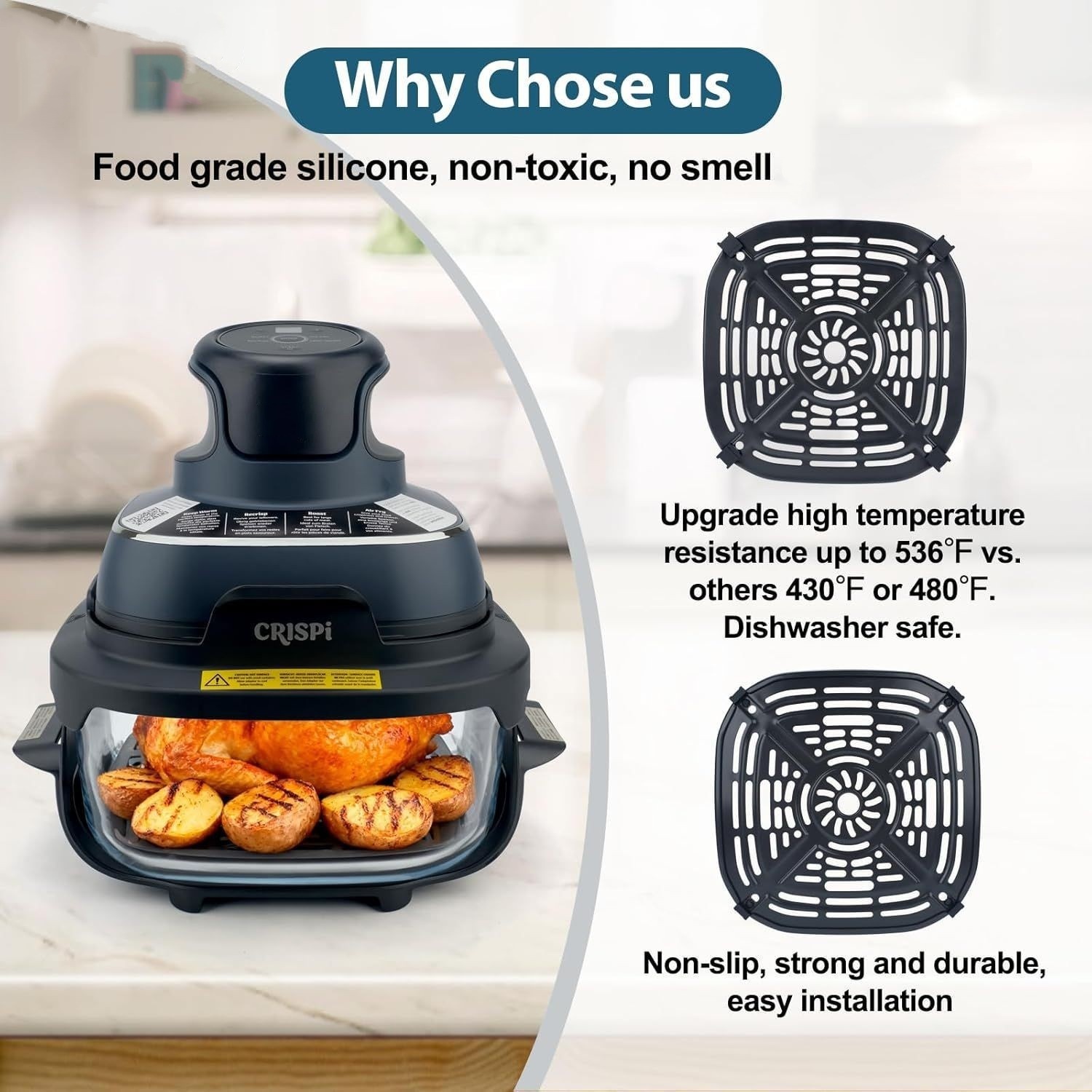 Air Fryer Grill Pan Compatible - Kids Outdoor Ninja Equipment recension och pris