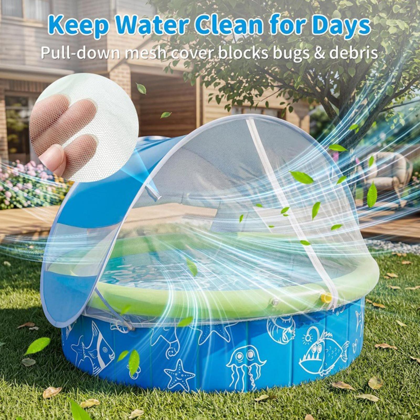 Kiddie Pool with Canopy 120x30 - Kids Outdoor Activity Centre recension och pris
