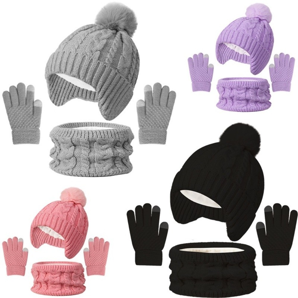 New Winter Hat Scarf Gloves Se - Kids Outdoor Gloves recension och pris