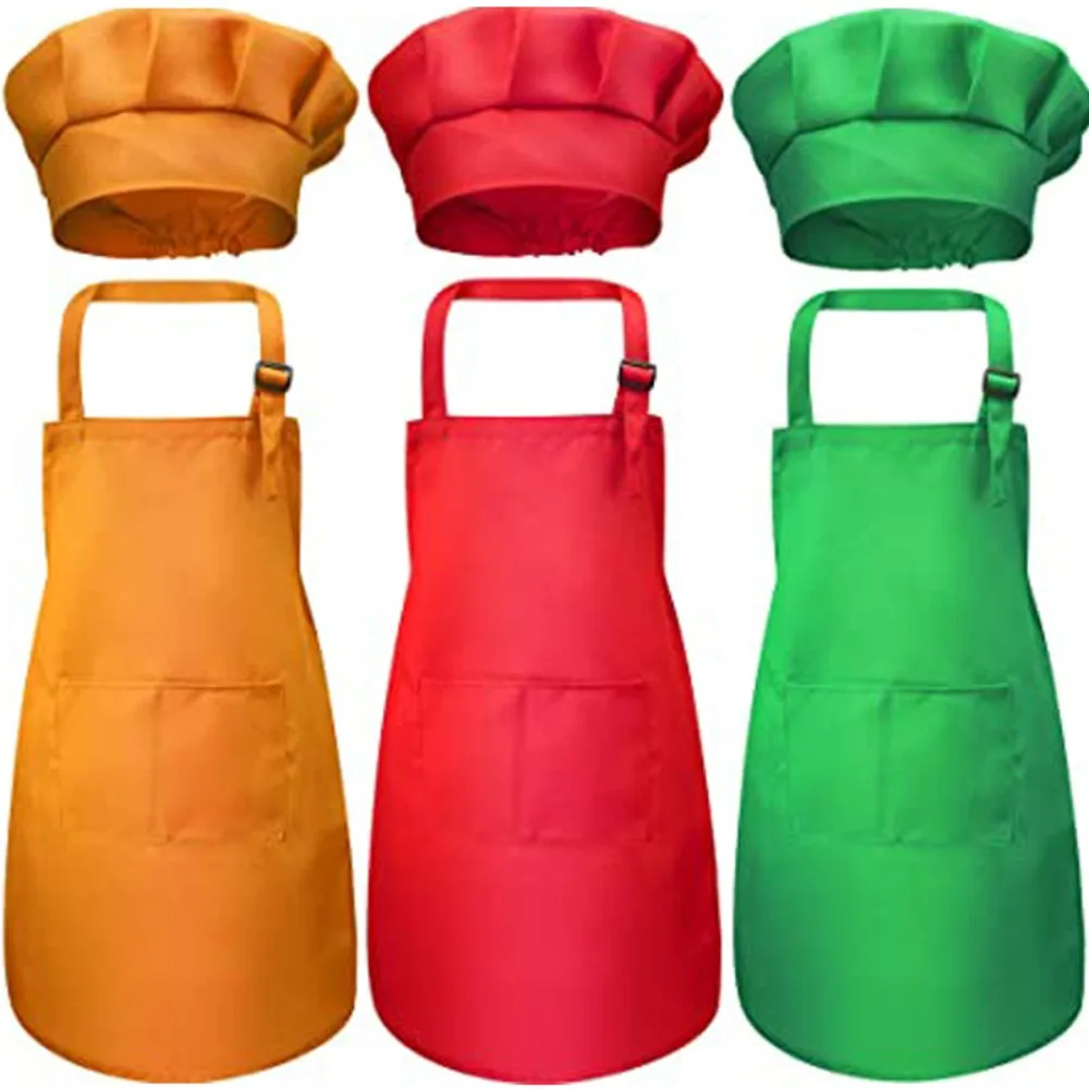 Children Chef Apron Front Pock - Kids Outdoor Kitchen Set recension och pris