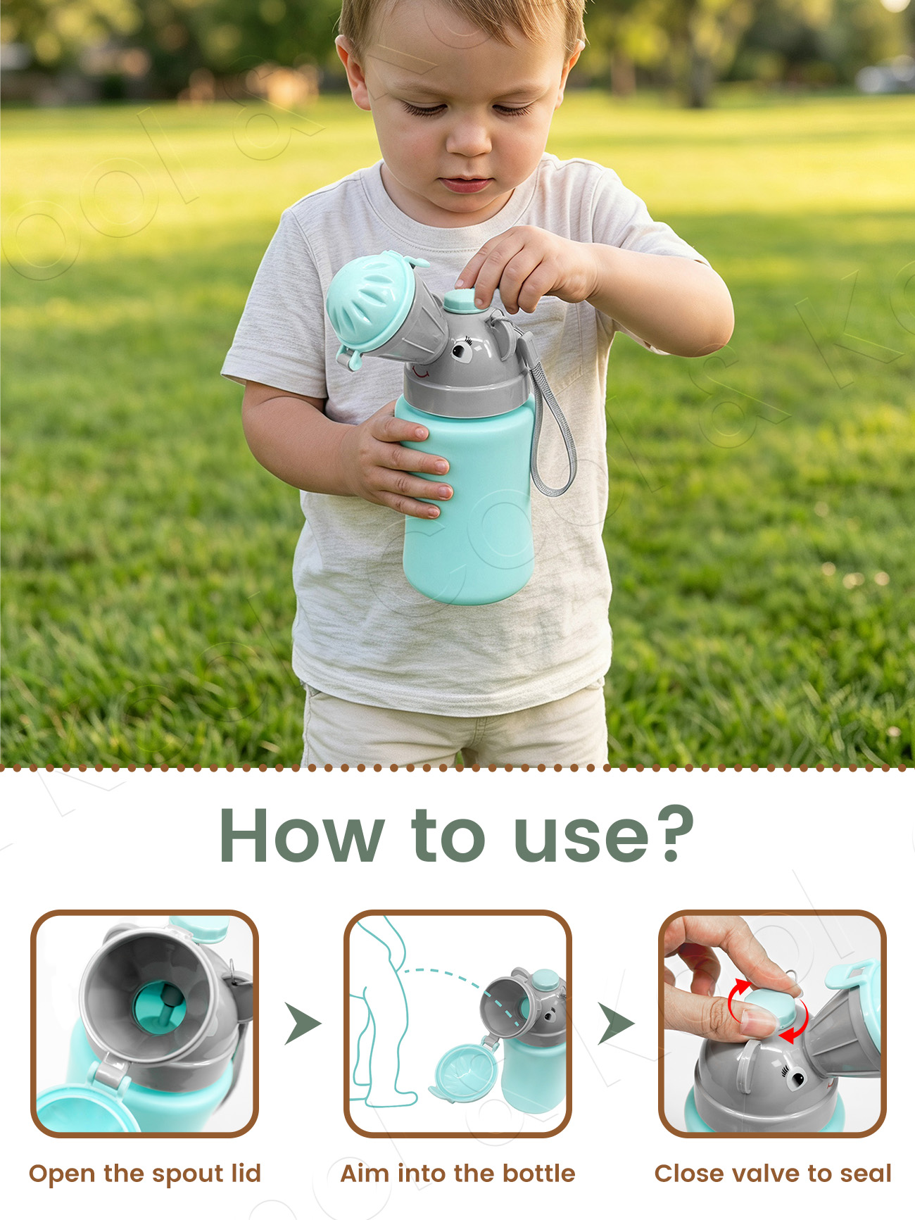 Portable Kids Travel Pee Bottl - Kids Outdoor Urinal recension och pris
