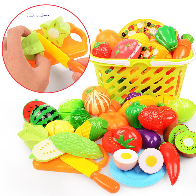Cutting Play Food Set For Kids - Kids Outdoor Kitchen Set recension och pris