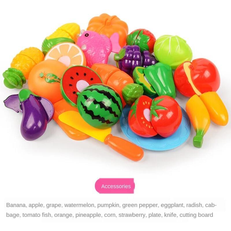 Cutting Play Food Set For Kids - Kids Outdoor Kitchen Set recension och pris