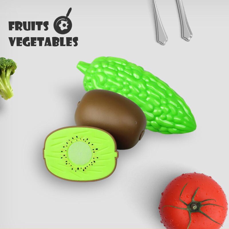 Cutting Play Food Set For Kids - Kids Outdoor Kitchen Set recension och pris