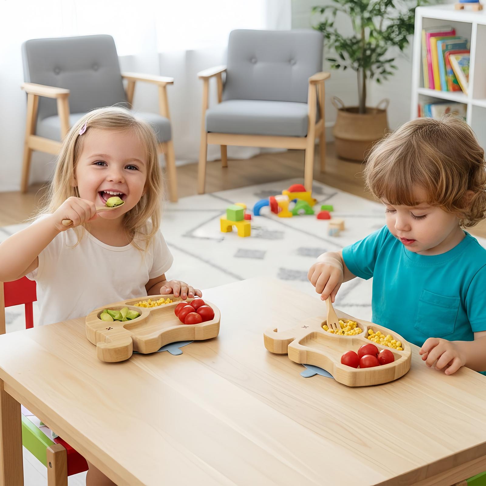 Kids Dish Set Divided Plate An - Kids Outdoor Dining Set recension och pris