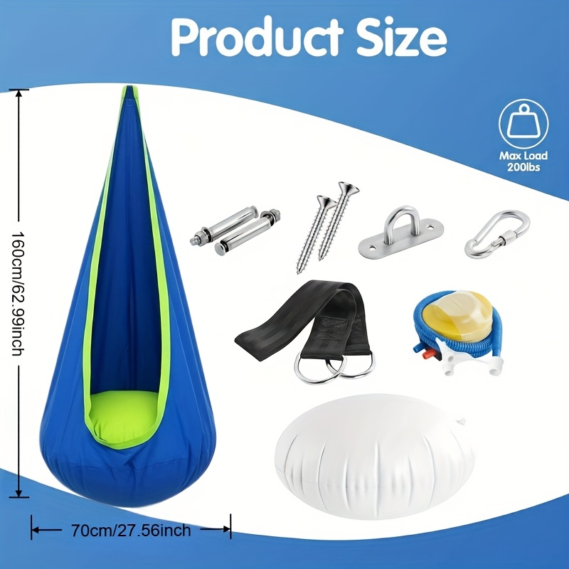 Hammock Swing Chair With Infla - Kids Outdoor Table And Chairs recension och pris