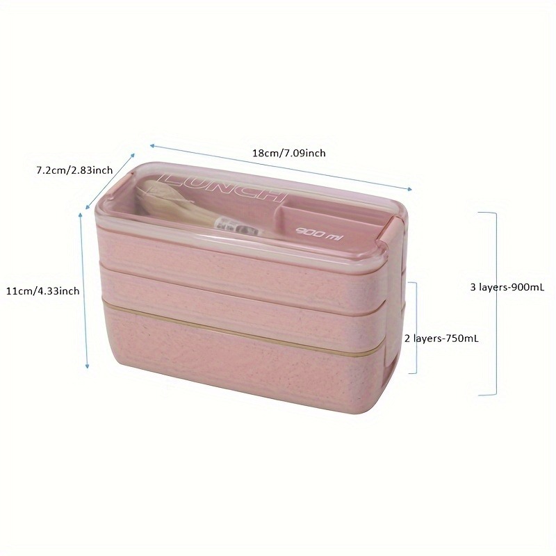 Portable Bento Box, 3-layers L - Kids Outdoor Dining Set recension och pris
