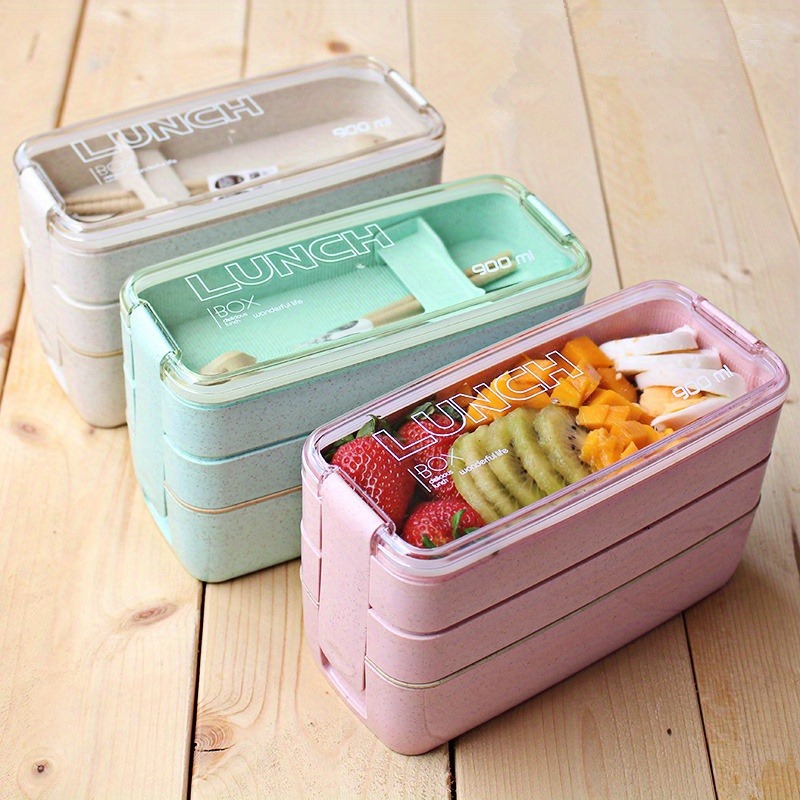 Portable Bento Box, 3-layers L - Kids Outdoor Dining Set recension och pris