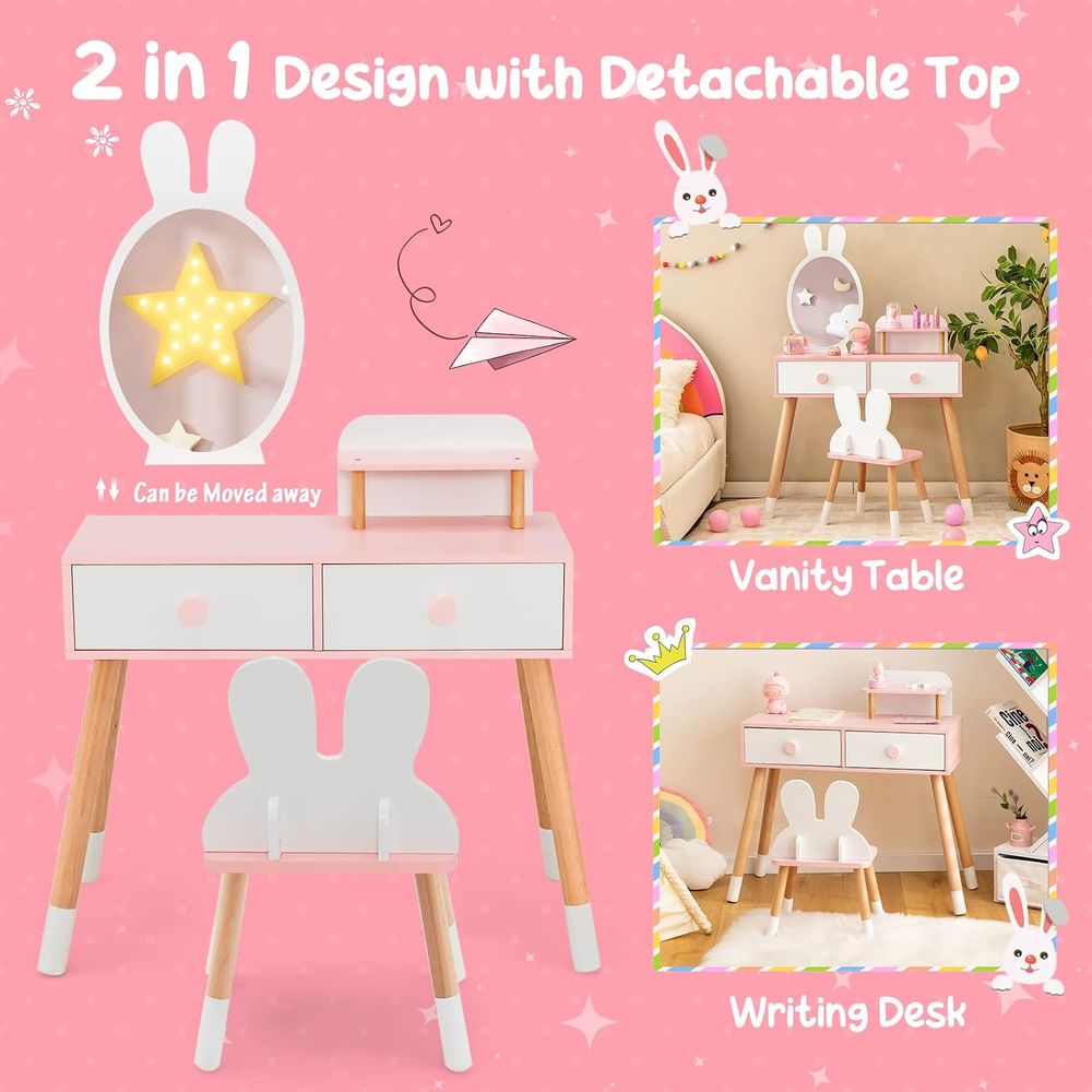 Kids Vanity Set, Girls Vanity  - Kids Outdoor Table And Chairs recension och pris